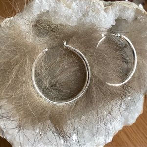 Wolf Fur Hoop Earrings